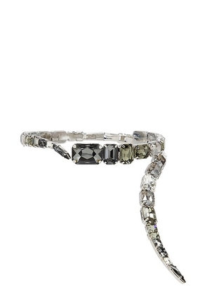 AREA Wrap Choker Necklace in Ombre Grey - Grey. Size all.