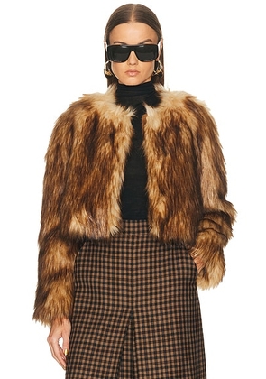 A.L.C. Gina Jacket in Brown - Brown. Size M (also in S, XS).