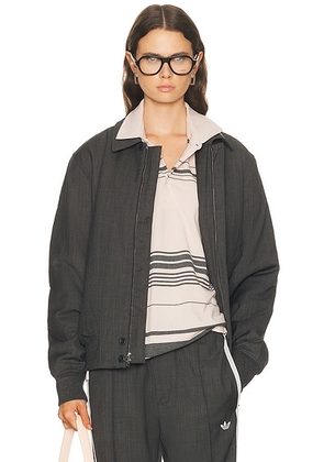 Adidas by Wales Bonner Wool Blouson in Dark Grey Heather - Black. Size M (also in XL/1X, XS, XXL/2X).