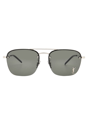 Saint Laurent Grey Navigator Ladies Sunglasses SL 309 M 002 57