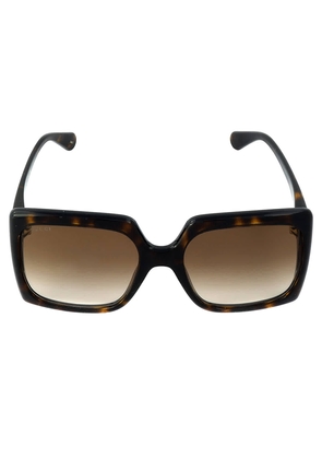 Gucci Brown Gradient Square Ladies Sunglasses GG0876S 002 60