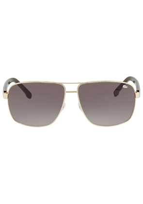 Lacoste Brown Gradient Rectangular Unisex Sunglasses L162S 714 61