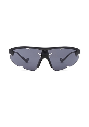 District Vision Junya Racer in Smoke & D+ Onyx Mirror - Grey. Size all.