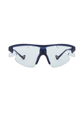 District Vision Junya Racer in Deep Navy & D+ Sports Blue - Navy. Size all.