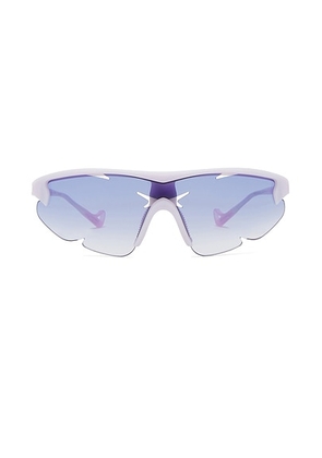 District Vision Junya Racer in Iris & D+ Blue Gradient - Blue. Size all.