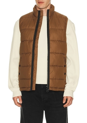 Barbour Offshore Quilted Gilet Vest in Umber - Brown. Size L (also in M, S, XL/1X).