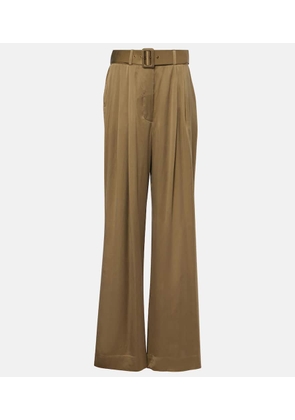 Zimmermann Tuck silk wide-leg pants