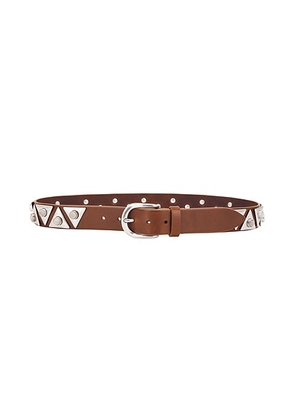 Isabel Marant Veliana Belt in Natural & Silver - Brown. Size 70 (also in ).