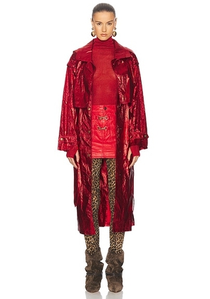 Isabel Marant Laika Coat in Metalic Red - Red. Size 40 (also in ).