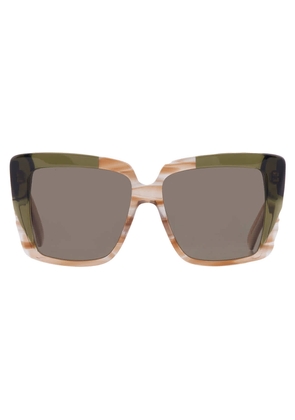 Ferragamo Green Square Ladies Sunglasses SF1060SN 263 55