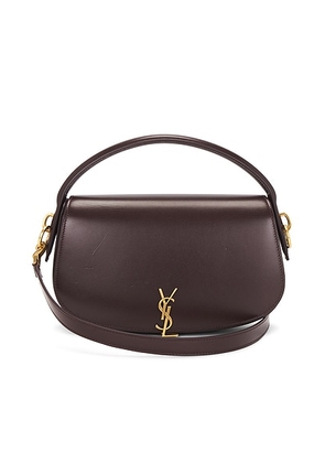 saint laurent Saint Laurent Voltaire Shoulder Bag in Dark Currant - Brown. Size all.