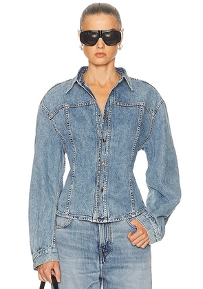 Haikure Lee Jacket in Dive Blue Wash - Blue. Size XS (also in ).