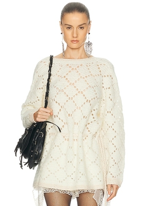Isabel Marant Merida Sweater in Ecru - Cream. Size 38 (also in 40).