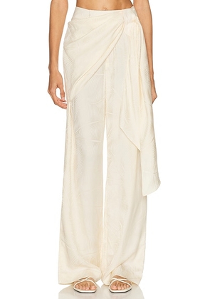Johanna Ortiz Calma Pant in Ecru - Ivory. Size 0 (also in 4, 6).