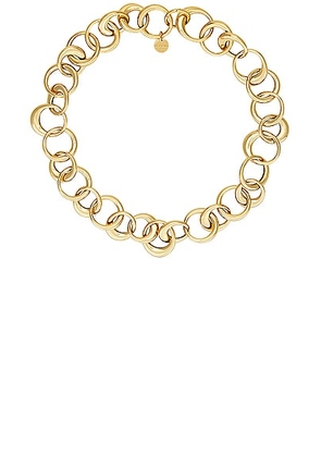 Lie Studio The Laura Necklace in 18k Gold Plated - Metallic Gold. Size all.
