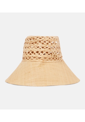 Ruslan Baginskiy Woven straw bucket hat