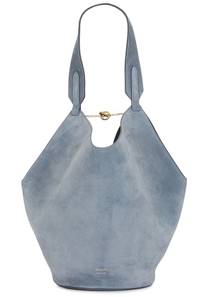 KHAITE Lotus Small Tote Bag in Lead - Grey. Size all.