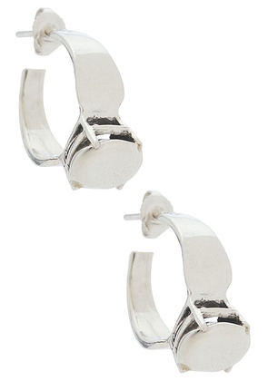 Martine Ali Silver Stone Earring in Sterling Silver - Metallic Silver. Size all.