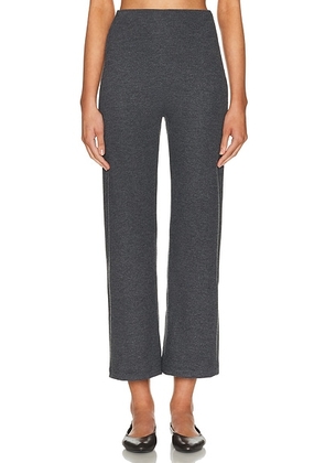 LESET Lauren Crop Flare Pant in Charcoal - Charcoal. Size L (also in M, S).
