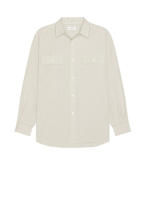 SATURDAYS NYC Chambray Work Shirt in Light Grey - Grey. Size S (also in ).