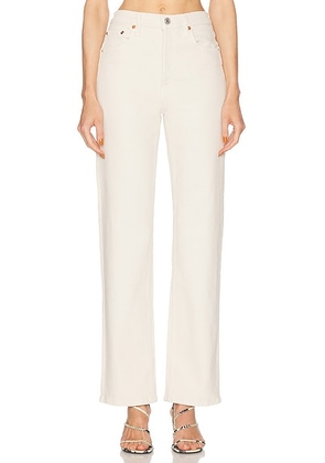 RE/DONE 90s High Rise Loose Jeans in Vintage White - White. Size 27 (also in 25, 29, 30, 32).