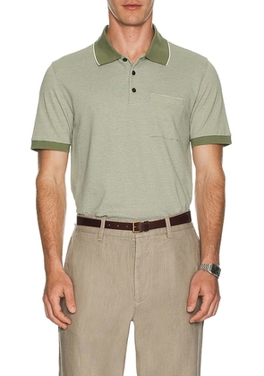 Theory Birdseye Polo in Green Multi - Green. Size XXL/2X (also in ).
