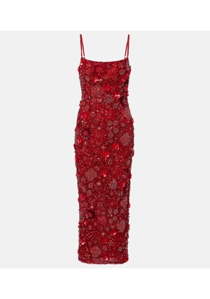 Rachel Gilbert Francesca embellished cocktail dress