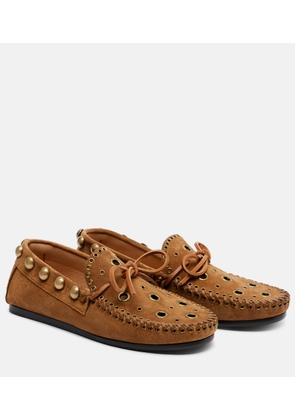 Isabel Marant Fitza studded suede loafers
