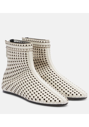 Isabel Marant Ferix laser-cut leather ankle boots