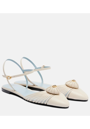 Valentino Garavani Cour Royal leather flats