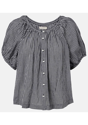Doen June gingham cotton shirt
