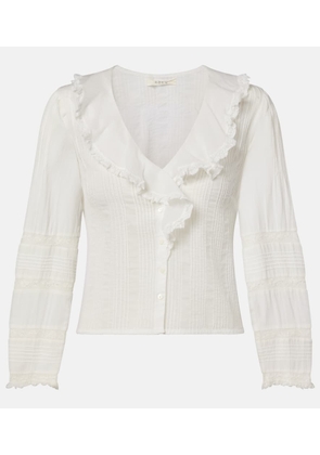 Doen Huguette ruffled cotton blouse