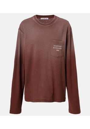 Acne Studios Logo cotton and hemp jersey T-shirt