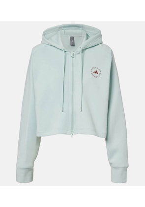 Adidas by Stella McCartney aSMC Cro cotton-blend jersey hoodie