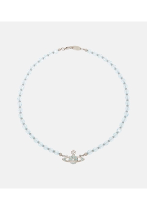 Vivienne Westwood Embellished platinum choker