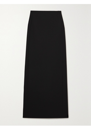WARDROBE.NYC - Grain De Poudre Wool Maxi Skirt - Black - xx small,x small,small,medium,large,x large