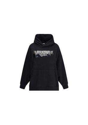 Gauzy fabric Hoodie with givenchy tape - S