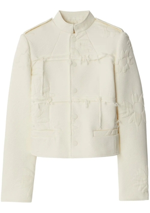 Burberry Daisy silk blend tailored jacket - Neutrals