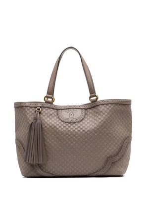 Gucci Pre-Owned 2016-2025 Large Microguccissima Brogue Duilio tote bag - Brown