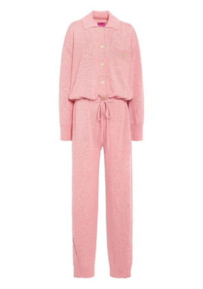 Barrie x Sofia Coppola long-sleeve cashmere jumpsuit - Pink