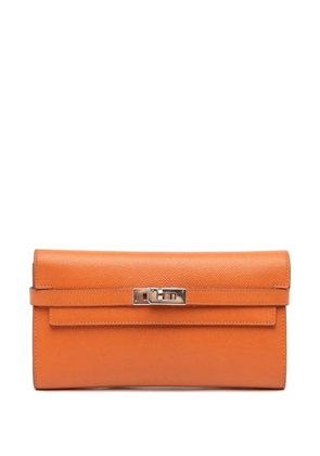 Hermès Pre-Owned 2010 Epsom Kelly Longue Wallet long wallets - Orange