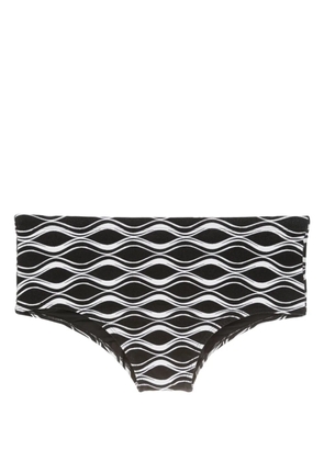 Amir Slama Ondas-print swimming trunks - Black