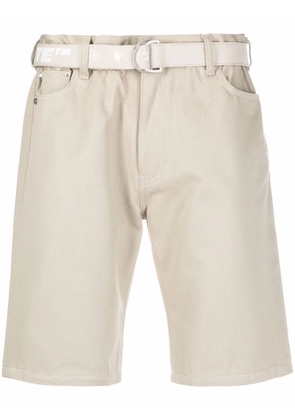Off-White belted Bermuda shorts - Neutrals