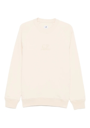 C.P. Company embroidered-logo sweatshirt - Neutrals