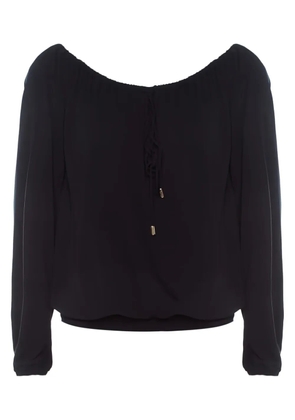 Michael Kors Vintage Pre-Owned drawstring-detail long-sleeves top - Black