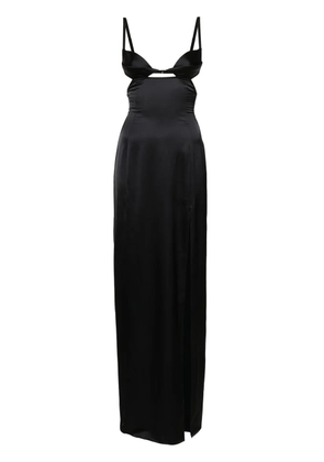 Nensi Dojaka Double Petal maxi dress - Black