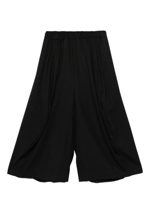 Comme Des Garçons pinestripe wide-leg trousers - Black