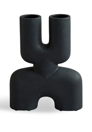 101 Copenhagen mini Cobra Double vase (28cm x 6.5cm) - Black