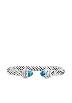 David Yurman sterling silver Classic Cable diamond bracelet (7mm)