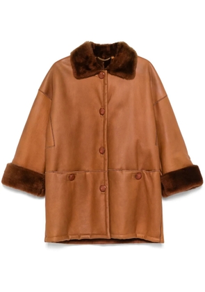 A.N.G.E.L.O. Vintage Cult 1980s pre-owned leather coat - Brown